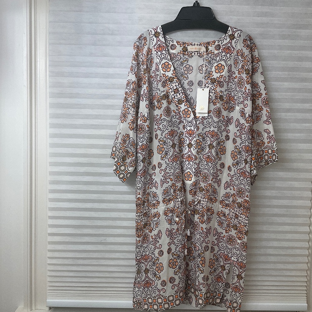 Tory Burch Hicks Garden Beach tunic size S